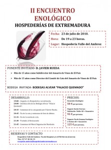 II Encuentro Enológico Hospederías de Extremadura, en Hervás